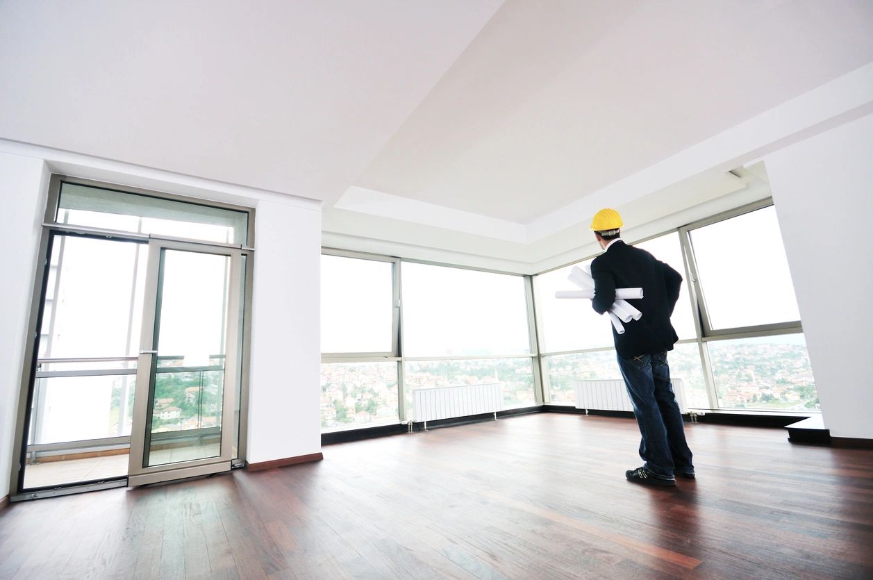 engineer checking inside of the house